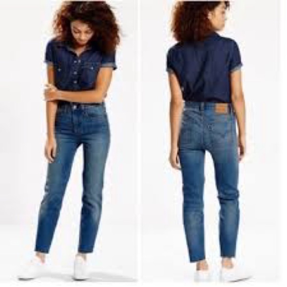 LEVI’S White Oak Cone Denim Button Fly Jeans